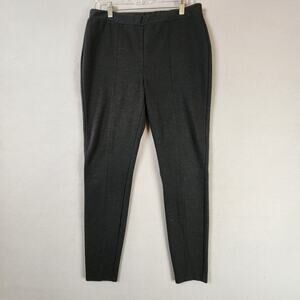 Chico’s So Slimming Pants Women US Size 8 Gray Stretch Flat Front